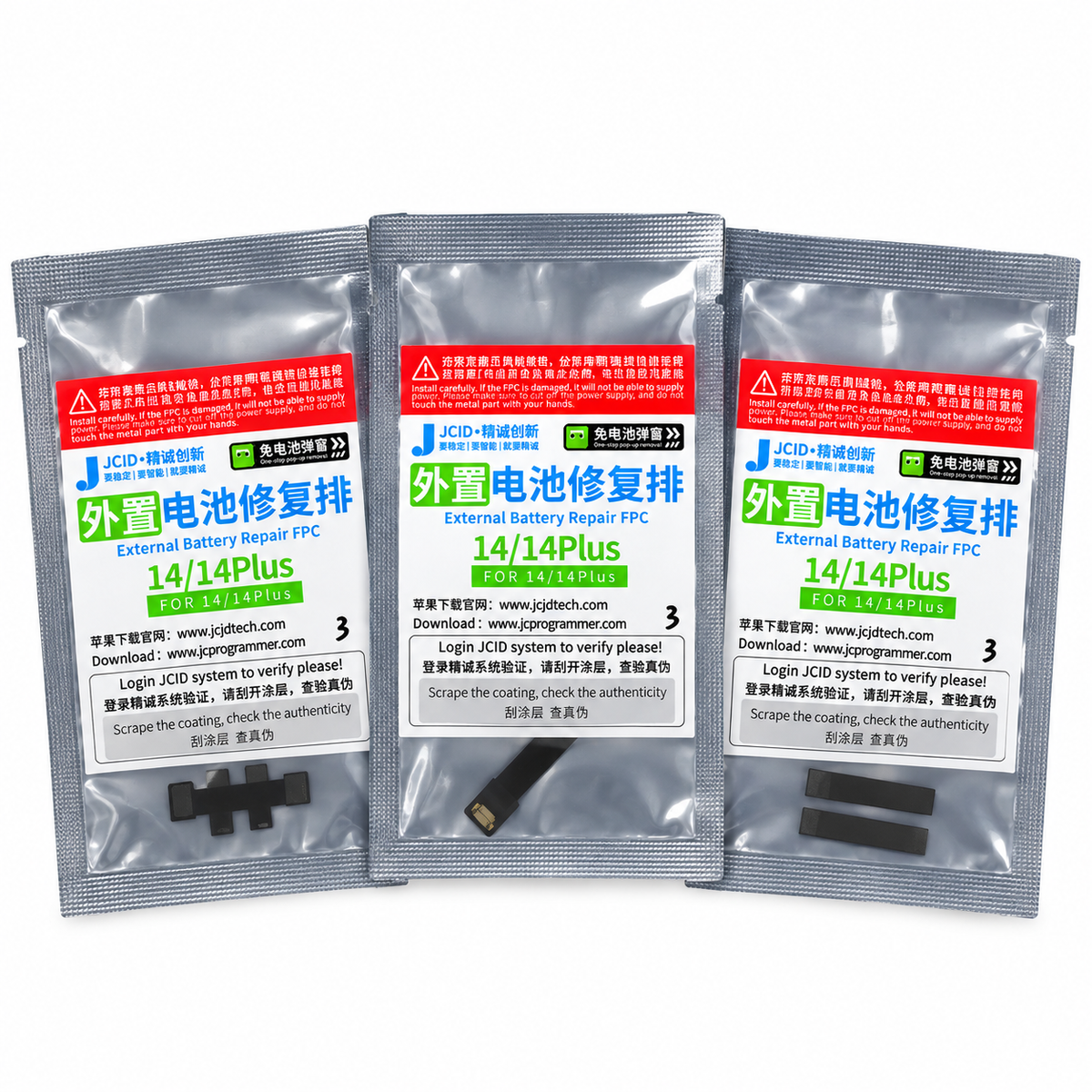 FLEX JCID PARA REPARACIÓN DE BATERÍA SERIE 12/12P/12MINI - 1414PLUS