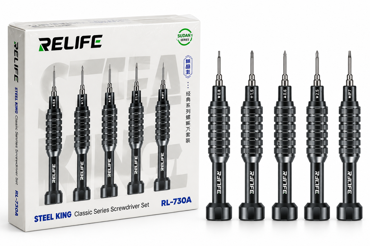 SET DE DESTORNILLADOR DE PRECISIÓN RELIFE RL-730A STEEL KING